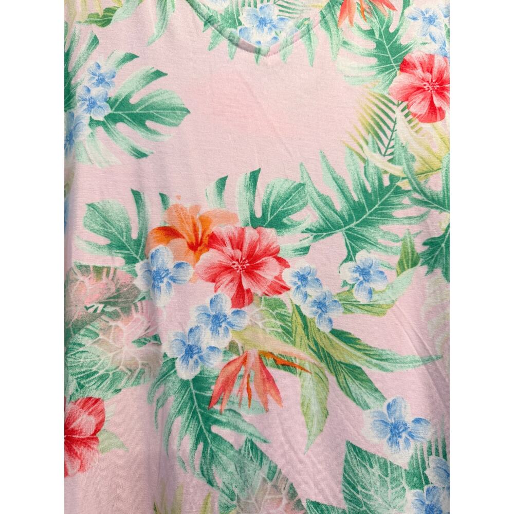 Tommy Bahama Tank PJ Set Size Medium Tropical Hibisus Floral Summer Vacation NWT - Picture 5 of 15